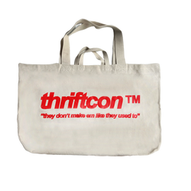 THRIFTCON 'THEY DON'T MAKE EM LIKE THEY USED TO' CANVAS TOTE