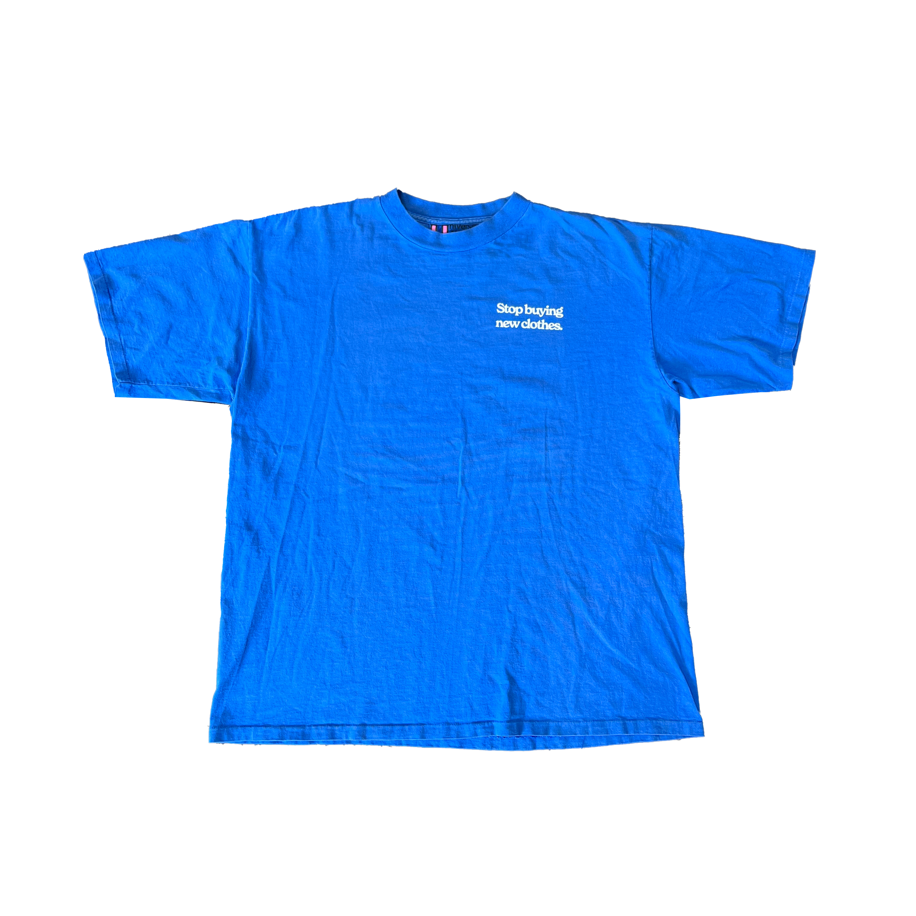 STOP BUYING NEW UPCYCLED TEE (BLUE XL)