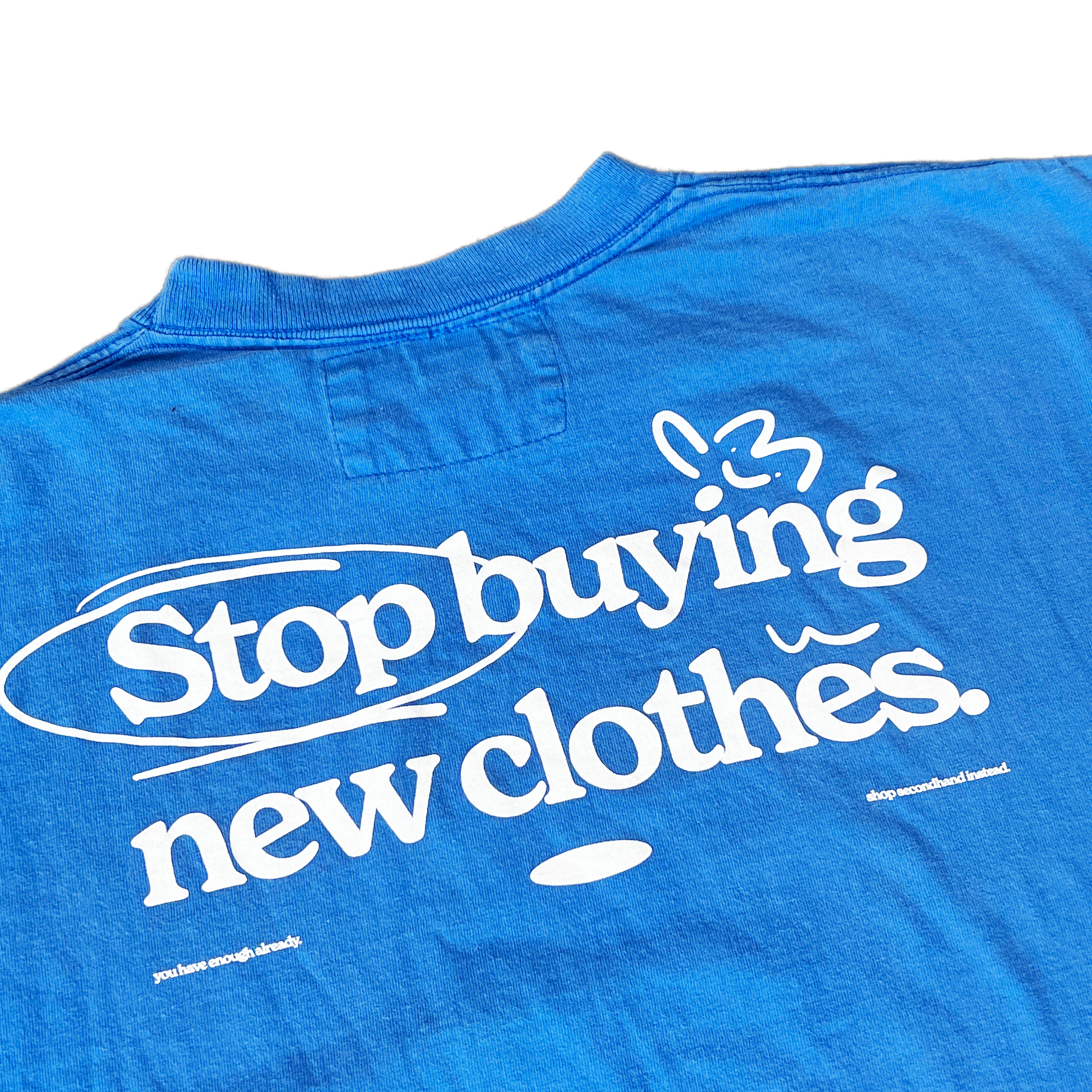 STOP BUYING NEW UPCYCLED TEE (BLUE XL)