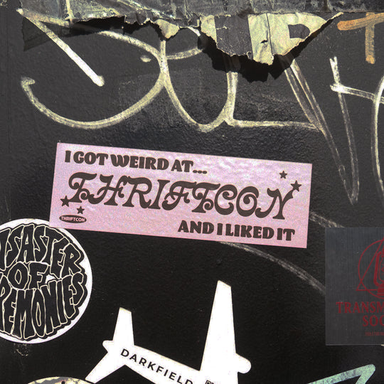 I GOT WEIRD AT THRIFTCON STICKER