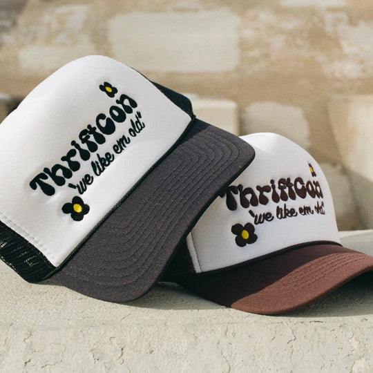 WE LIKE EM OLD TRUCKER HAT